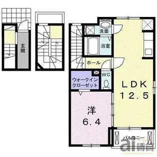 カーサ ビアンカ【3階】の間取り