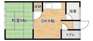 フォンテーヌ城南町【1階】の間取り