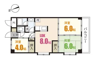 前田ハイツII【2階】の間取り
