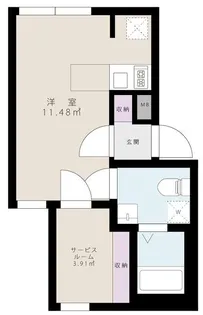 ヴァンベール東日暮里【2階】の間取り