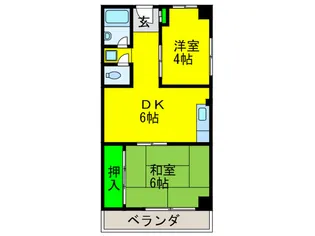一瀬マンション【1階】の間取り
