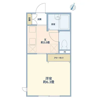 日吉アパートメント【2階】の間取り