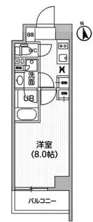 レクシード神楽坂【4階】の間取り