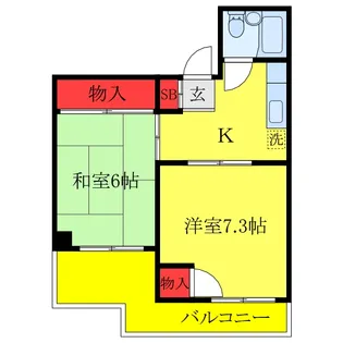モンターニュ駒込【1階】の間取り