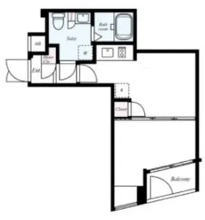 ビバリーホームズ北新宿【2階】の間取り
