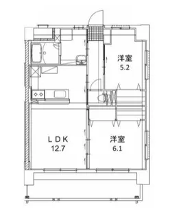 アベニュー花の木【2階】の間取り
