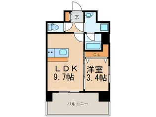 プレベ-ル平尾駅前【10階】の間取り