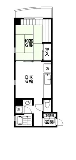 サンハイムカタギリ【2階】の間取り