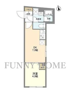 東京都目黒区五本木3【マンション】の間取り