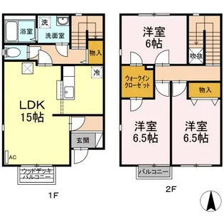 フラッツメイ B棟の間取り