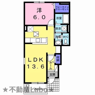 徳島県板野郡藍住町乙瀬字乾【アパート】の間取り
