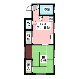 島田コーポ【1階】の間取り