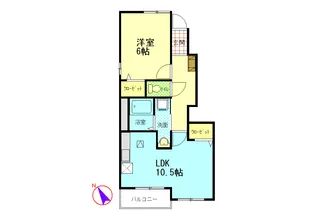 フリーダムII【1階】の間取り