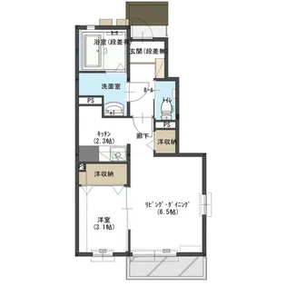 ティエラ晴【1階】の間取り