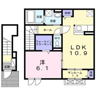 デーア II【2階】の間取り