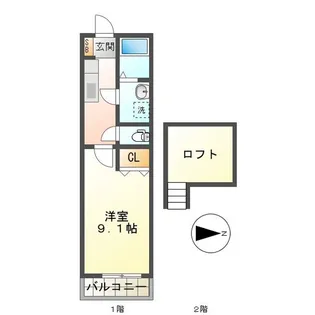 トップハウス南玉垣【2階】の間取り