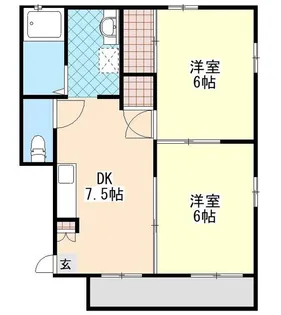 ハイツヒルズ【2階】の間取り