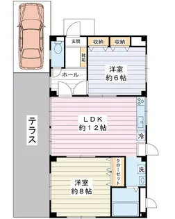 セイメゾンII【1階】の間取り