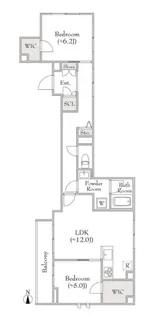 ベレオ三軒茶屋【1階】の間取り