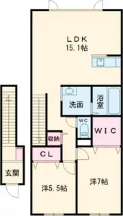 ルラーシェ名寄【2階】の間取り