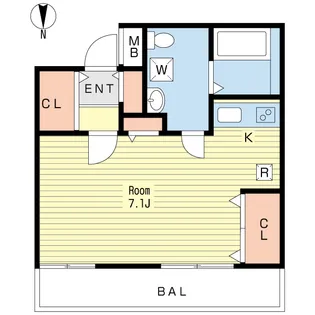 リトリート日吉本町【2階】の間取り