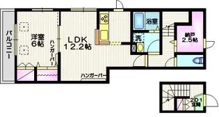 メゾン・クレール【2階】の間取り