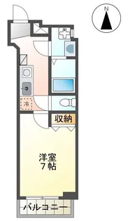 VILLA SOLE【7階】の間取り