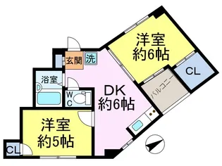 ラフィーネ松島【1階】の間取り