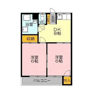 マルタカコーポ【2階】の間取り