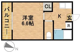 コーポSUGIYAMA【2階】の間取り