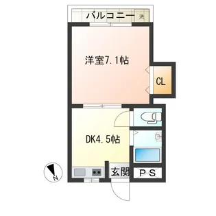 林レジデンス【3階】の間取り