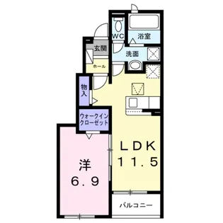 アンフィニ【1階】の間取り