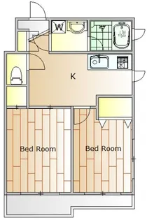 モント中馬込【1階】の間取り