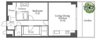 秀和目黒駅前レジデンス【10階】の間取り