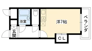 ハイネス門戸【1階】の間取り