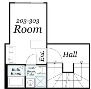 HERME YOYOGI OUEST【3階】の間取り