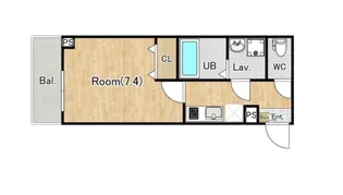 ジーメゾン大和イースト【1階】の間取り