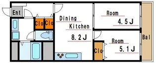 秀和東陽町レジデンス【8階】の間取り