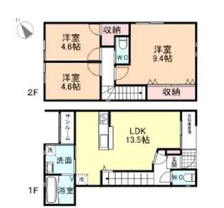 ナチュラルヴィレッジ弥生町Iの間取り
