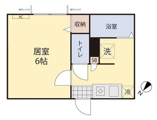 プライム朝日町【1階】の間取り