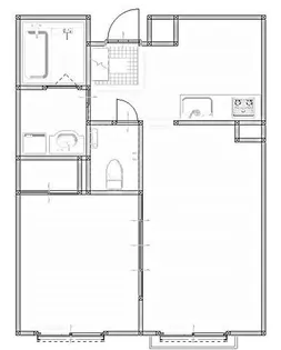 ライトハウス五反田【1階】の間取り