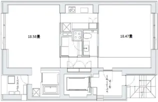 COMFY COLLECTION MINATO【5階】の間取り