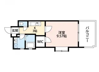ロアール東白島【3階】の間取り