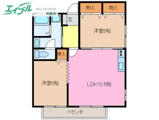 シャルムコトー【1階】の間取り