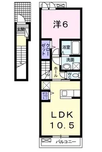 ブルックリン【2階】の間取り