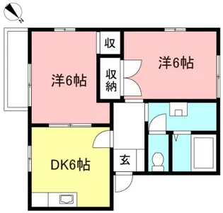 クローネ町田【1階】の間取り