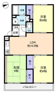 サンパール八千代【2階】の間取り
