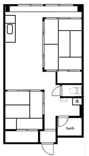 亀戸2丁目団地6号棟【9階】の間取り