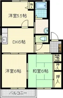 ガーデンパレス弐番館【2階】の間取り
