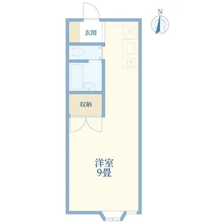 京王線 上北沢駅 礼無 広々9帖 バストイレ別 2月下旬入居可【1階】の間取り